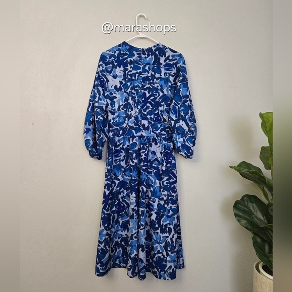Lela Rose Tulip Crepe Floral Midi Dress - Picture 7 of 11
